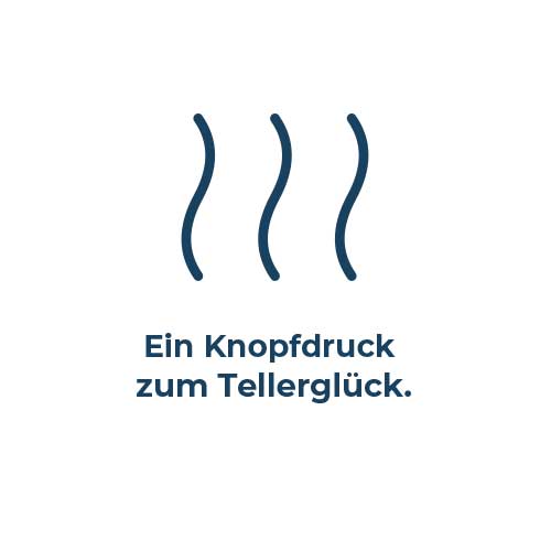 Ein Knopfdruck zum Tellerglück
